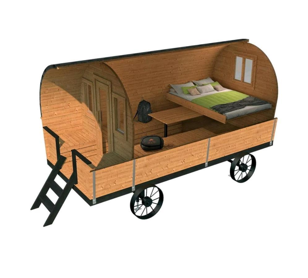 Fasshotel Westernwagen, Beheizt 2-3 Personen Kirchensittenbach ภายนอก รูปภาพ